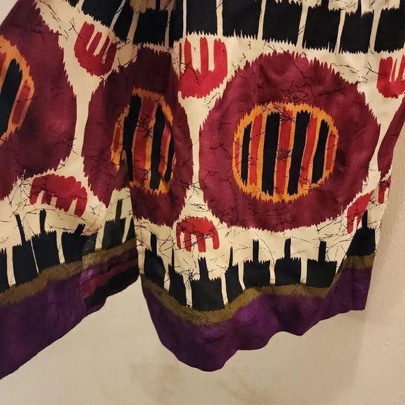 Anthony Mark Hankins Vtg Multicolor Short Sleeve Midi Grannycore Dress Sz 8M - Picture 5 of 11